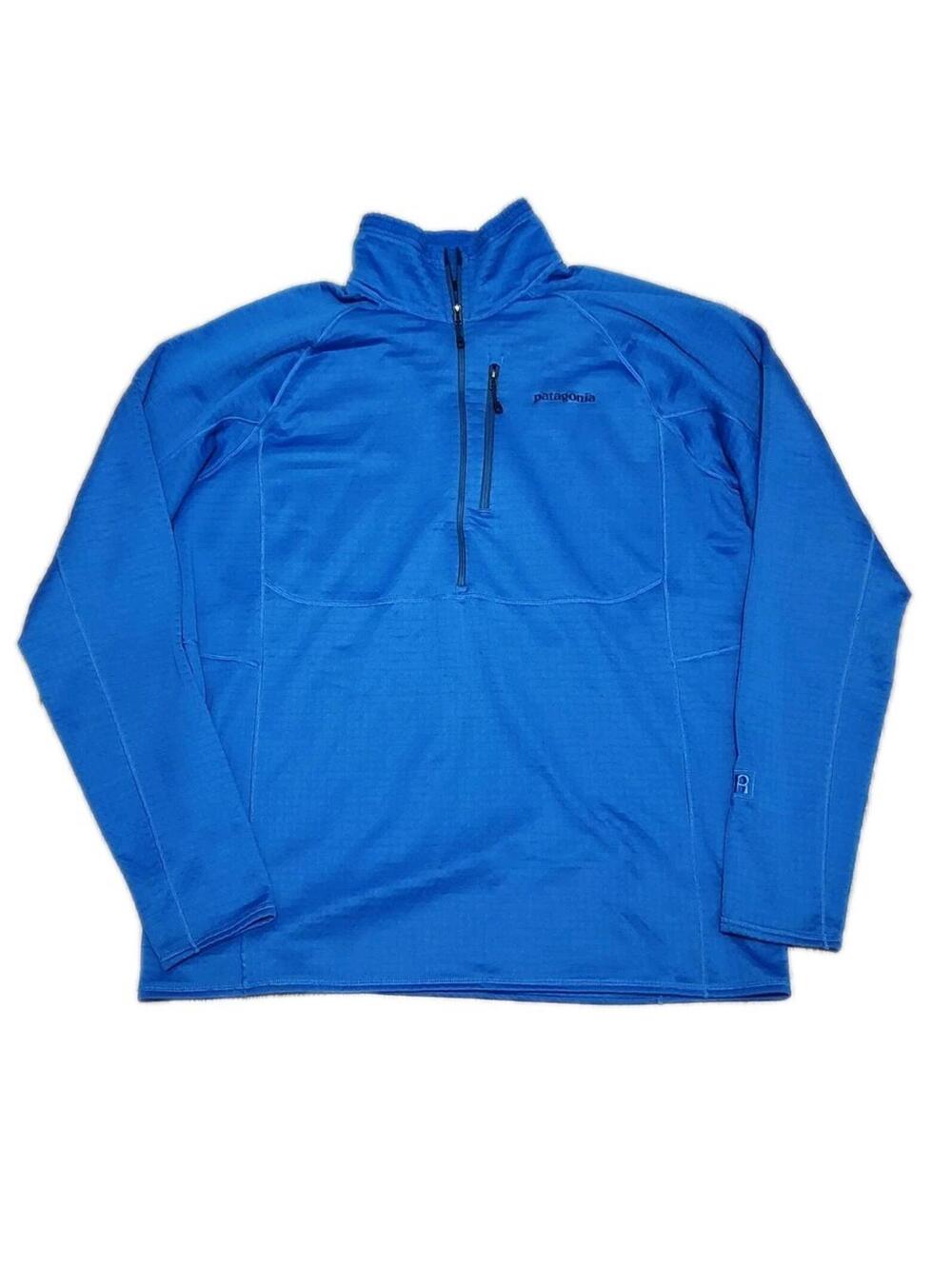 Mens Patagonia R1 Pullover Half Zip Blue Extra Large XL